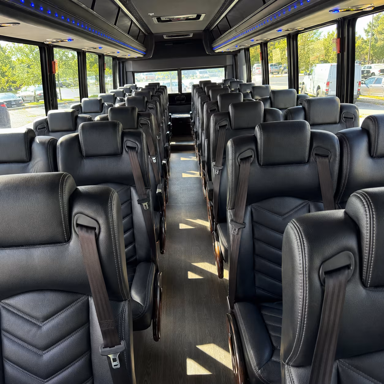 mountain view religious group transportation onboard seating